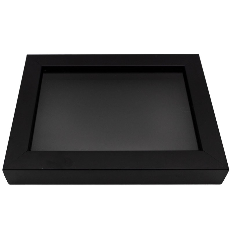 Black 30x30 Large Shadow Box Picture Wooden Frame with Black