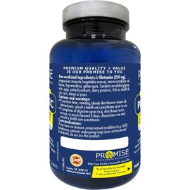 Promise Orthomolecular Nutraceuticals 75 DRcaps 45 Billion CFU Probiotic (Plus 250mg of L-Glutamine) 7 Strains, Support for Digestive Health, Gut Flora, Reduce Bloating, Constipation, Gas & Leaky Gut Relief
