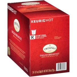 Twinings of London English Breakfast Tea K-Cups for Keurig, 24 Count