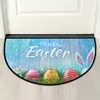 cfpolar Easter Half Round Door Mat - Rabbit Ear Semicircle