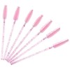 BTYMS 100 Pieces Disposable Lash Wands Eyelash Brushes with Crystal