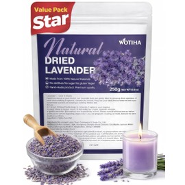 WOTIHA Culinary Dried Lavender Buds 8.8oz - Extra Grade Fragrant Flowers for Baking, Tea & Lemonade - 100% Natural for Sachets, Baths, Wedding Decor & DIY Crafts
