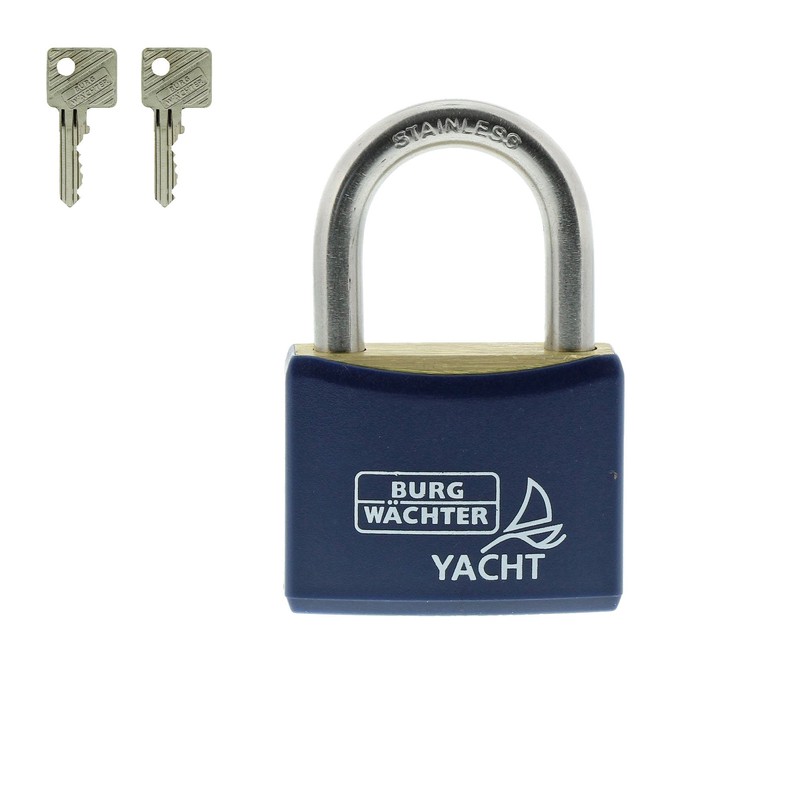 Burg-Wächter Yacht 460 Ni 40 SB Brass Padlock - Blue