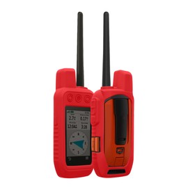 kwmobile Case Compatible with Garmin Alpha 200i / Alpha 300i - GPS Handset Navigation System Soft Silicone Skin Protective Cover - Red