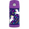 355ml FUNtainer® Vacuum Insulated Drink Bottle - Purple Unicorn