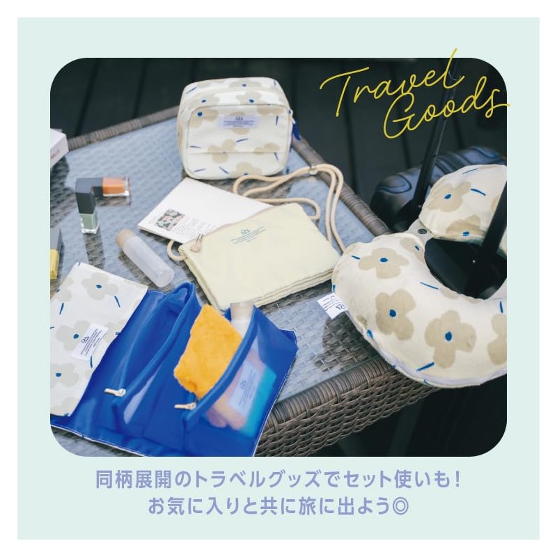 【2025】Wpc. Patterns Waterproof Square Pouch, Merry Flower Off W140-372-204