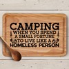 Funny Camping Wooden Chopping Board Quirky Novelty Gift for Campers
