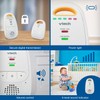 VTech Upgraded Audio Baby Monitor with Rechargeable Battery, Long Range,