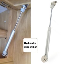 Pistones para Puertas de Cocina, Amortiguador para Puerta de Cocina, Bisagras para Puertas de Cocina, Piston de Gas 100N, Soporte Neumático para Puerta de Elevación para Puertas Armario(Plateado)