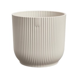 Elho Vibes Fold Round Mini 9cm Vasi per Piante - Linen White