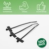 Marker and Identification Cable Ties Black and White Strong Cable