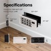 VIVOHOME Register Booster Fan - 4'' x 10'' Opening with