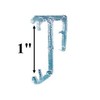 1" Single Slat Clear Valance Retainer Clips for Horizontal Wood or Mini Blinds (6-Pack)