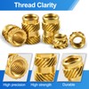 400 Pcs Zruosiniy Premium Brass Threaded Inserts Kit, M2 M2.5