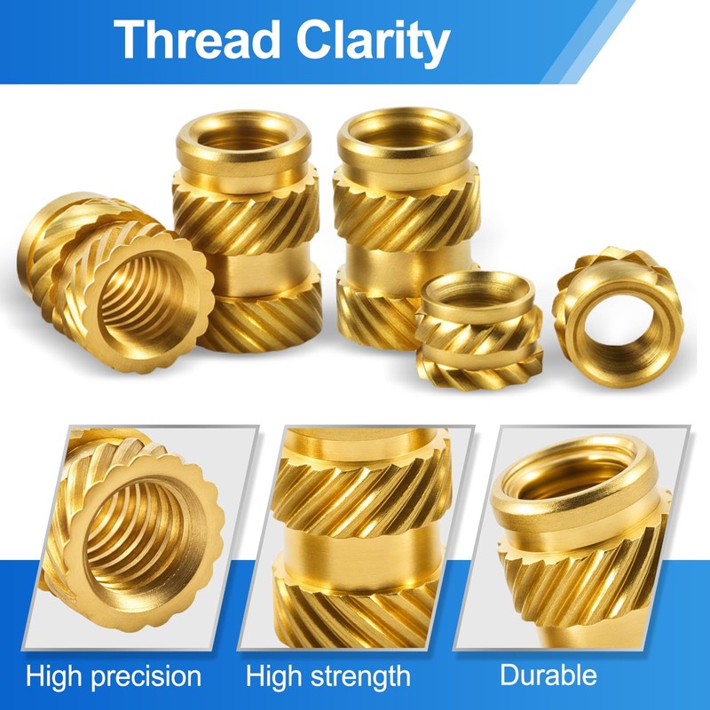 400 Pcs Zruosiniy Premium Brass Threaded Inserts Kit, M2 M2.5