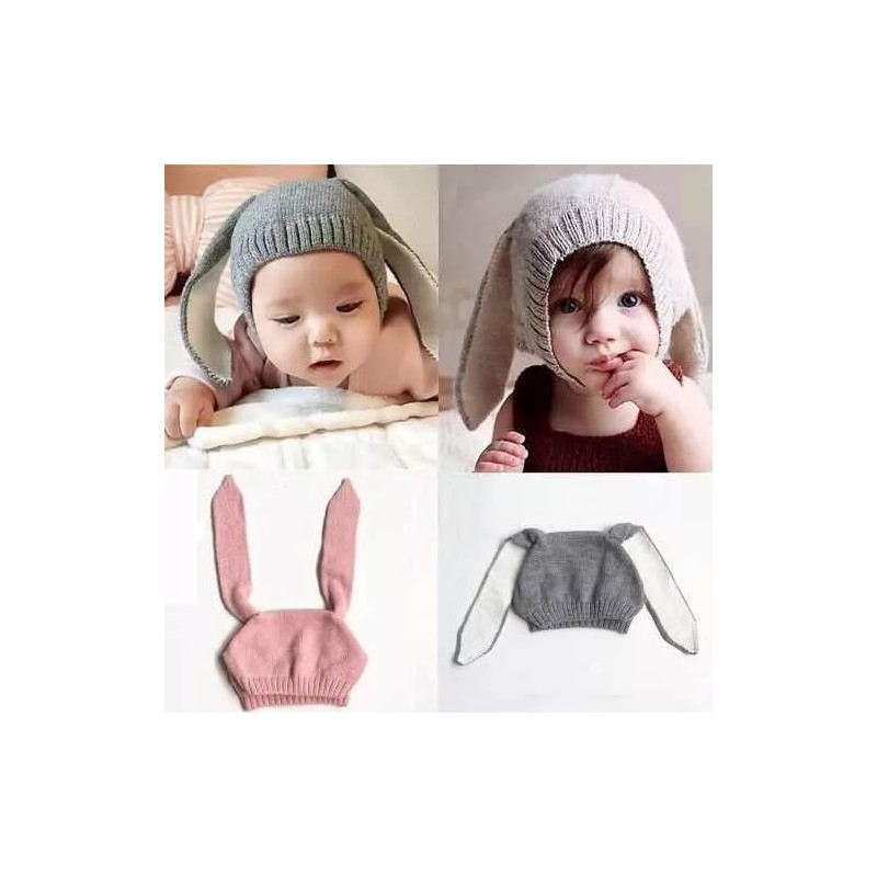 Gorro Bebe Orejas Conejo Niñas Niños 12pz Mayoreo