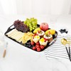 TP Serving Tray with Handles, Large Rectangle Melamine Serving Platter