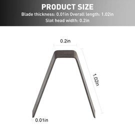 GEAIN Tire Groover Blade #4 7/32" for Ideal Tire Groover Regroover Square Standard Duty Blade Heated Free Control of Tire Grooving Depth -18 pcs