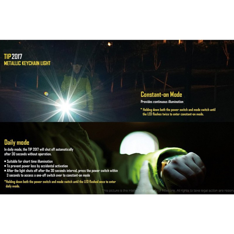 Nitecore Tip 2017 360 Lm Rechargeable Keychain Flashlight Copper