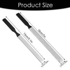 2pcs Toe Nail File,Metal Nail Files for Men,Metal Nail File for Women and Men,Professional Stainless Steel Nail Files Double Sided,for Home Salon Or Travel Use