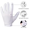 White Gloves Cotton Fabric Gloves White Washable and Stretchy Cloth