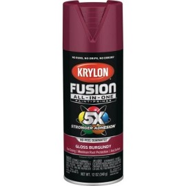 Krylon 6-Krylon Fusion All-In-One Gloss Spray Paint & Primer Burgundy Model: K02704007