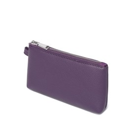 YONBEN PU Leather Makeup Simple and Convenient Handbag Small Exquisite Storage Bag, Pu/Anemone Purple, Simple