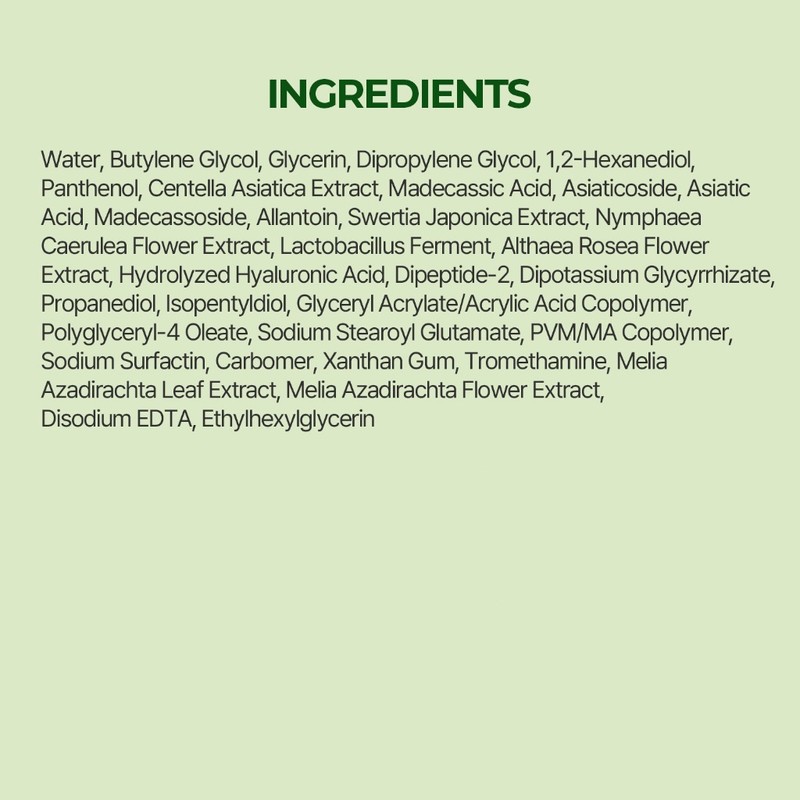 Torriden Balanceful Cica Sheet Mask 10pcs. Korean skincare for sensitive