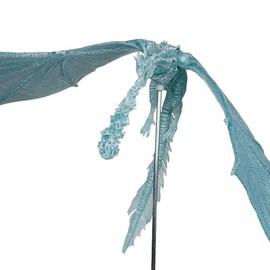 Bizak McFarlane 64380663 Game of Thrones Dragon Viserion Ice Cream (Frostbite) with Gold Label Collection Label, Movable Dragon Figure, Blue