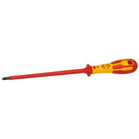 C.K 49143 Dextro VDE Pozidrive Long Reach Screwdriver PZ2 x 200mm