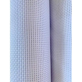 White 18 Count Aida Cross Stitch Fabric Different Sizes (16x16)