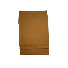 GO GREEN ORGANICS, Waffle Hand Towels Pack of 4, 20X29 INCHES, 100% Natural Organic Cotton GOTS Certified (Apple Cinnamon) Super ABSORBANT & Quick Dry, NO SOFTENERS, Environment Friendly