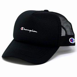 Champion Mesh Cap 181-020A Unisex (Adult), Black, 57 to 59 cm