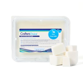 Crafter's Choice Basic Glycerin Melt and Pour Soap Base for Soap Making and DIY Crafting Projects, 5LB Block (Goat Milk)