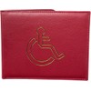 ORCHIDS Premium Blue PU Leather Disabled Parking Badge Holder for