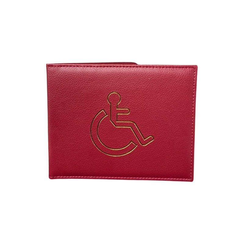 ORCHIDS Premium Blue PU Leather Disabled Parking Badge Holder for