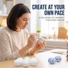 GOUDOGEDC 10PCS Simulation Egg White Plastic Fake Eggs DIY Easter