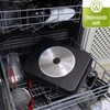 S·KITCHN Nonstick Grill Pan, Induction Stove Top Grill Plate, Glass