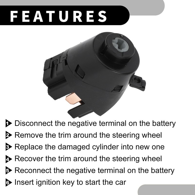 Partuto Ignition Start Switch Ignition Starter Switch No. 6N0905865 -