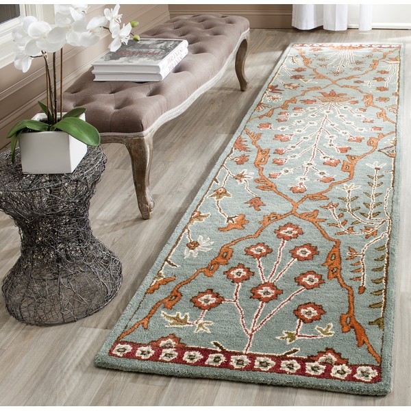 Safavieh Wyndham Collection WYD206A Handmade Modern Premium Wool Runner, 2'3"