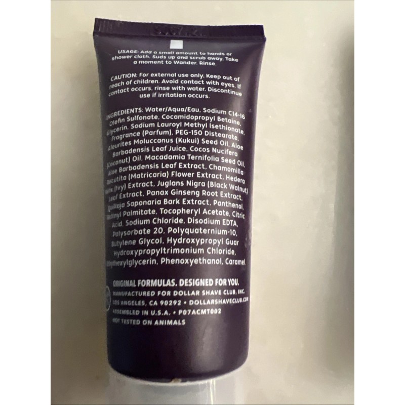 Wanderer Lot Of 3 Sealed WANDERER Hydrating Daily Body Cleanser
