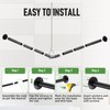 L Shaped Shower Curtain Rod - [39''-52.5''] x [71''-85''] Adjustable