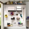 BRITINE Slatwall Panel Garage Organizer PVC Slatwall Heavy Duty Wall