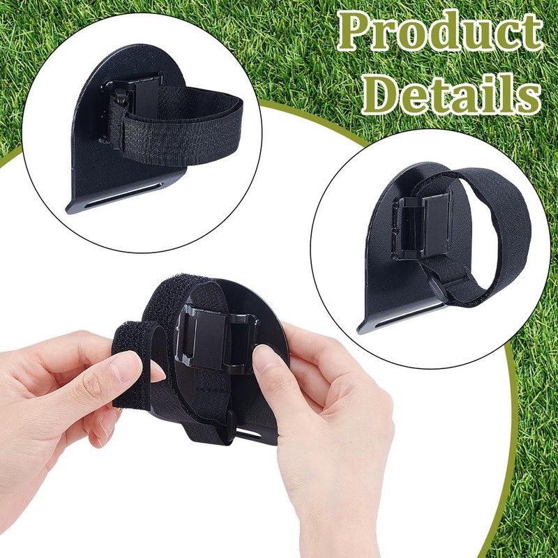 nbeads Golf Bag Pad Accessories, Golf Bag Metal Landing Pad
