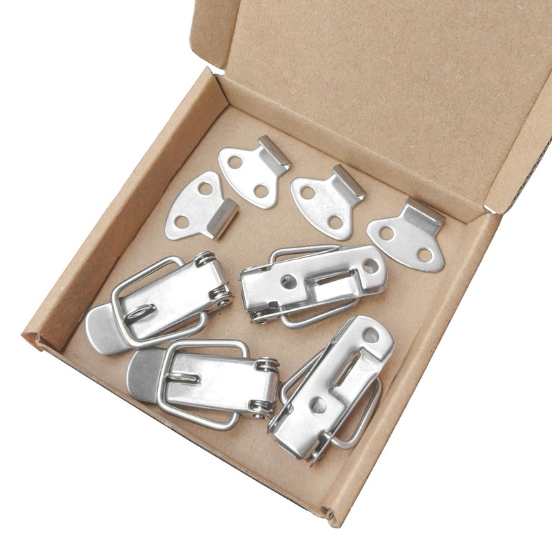 4 PCS Stainless Steel Tension Clasp Latches – Spring Toggle