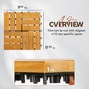 Idzo Set of 10 Premium Teak Deck Tiles, Snap-Lock Teak