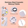 Makeup Palette, Makeup Mixing Palette, Stainless Steel Metal Foundation Palette