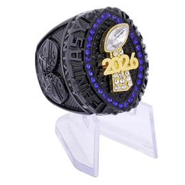 guancrown Fantasy Football Ring 2026 Award Prize Trophy Sports Winner MVP FFL Championship Ring (Ring and Stand, Size 11)