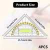 Set of 4 Geo Triangles, Set Square with Handle 16