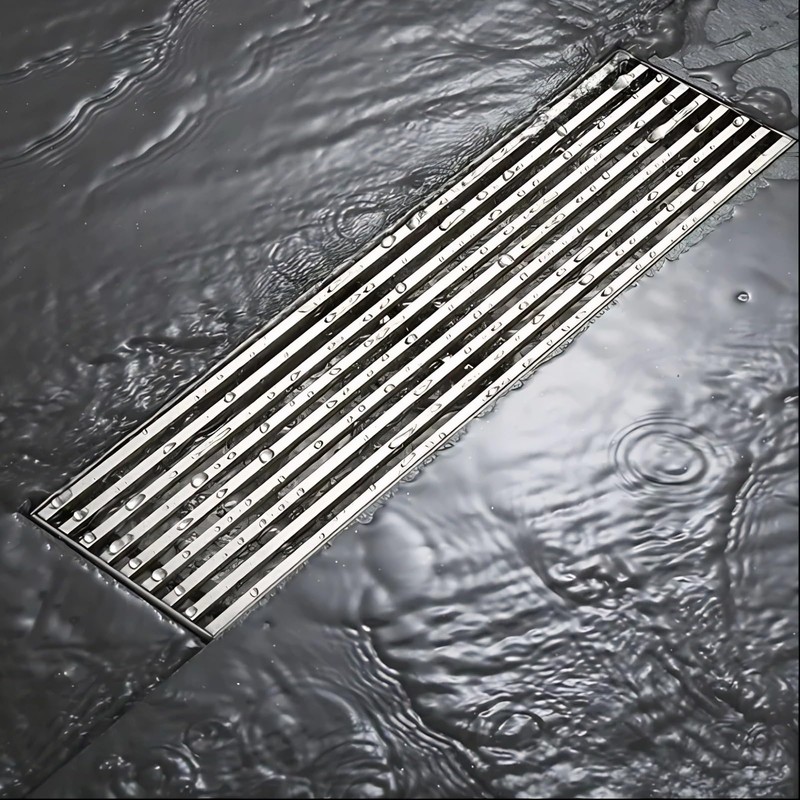 Linear Shower Drain,Large Drainage Capacity Stainless Steel Linear Drain,Effective Unpleasant